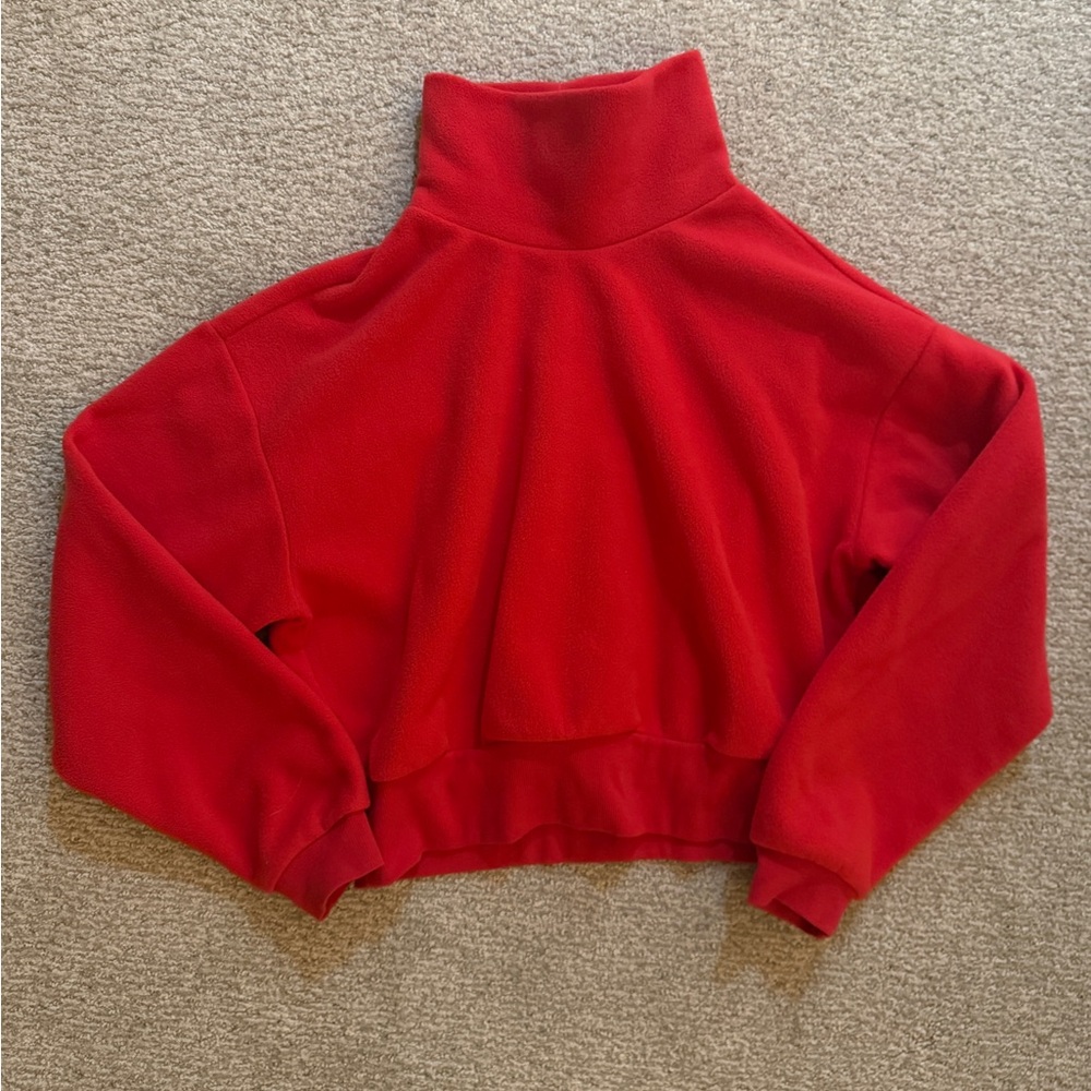 Old Navy Red High Mock Neck Pullover Sweater size S